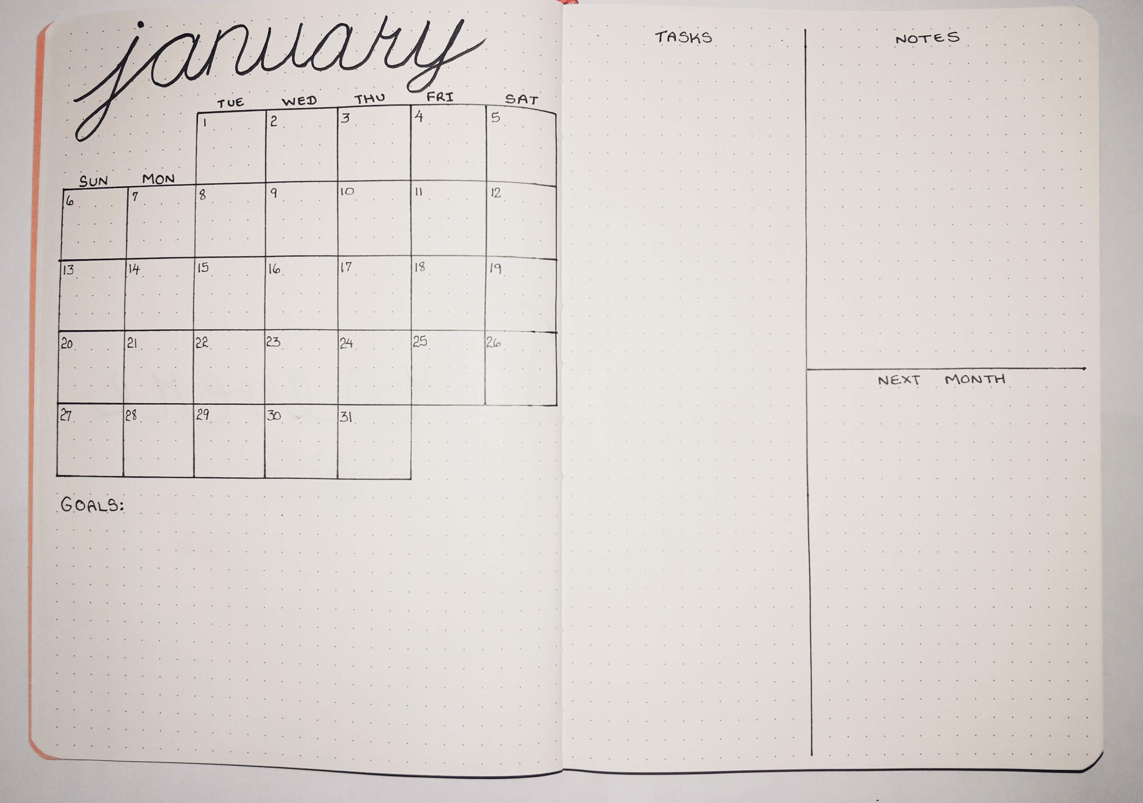 how to plan bullet journal